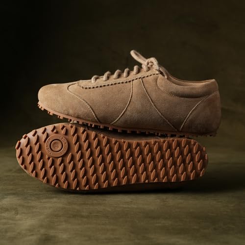 Image of Theater Women Combats Suede Sneakers | Soft Lace-Up Walking Shoes with Cushioned Grip Sole | Lightweight, Stylish & Comfortable Suede Footwear