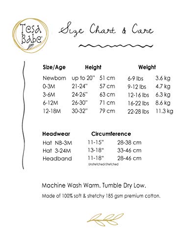 Tesa Babe Baby Girl Clothes Soft Cotton One-Piece Coverall Romper Jumpsuit Gift Set For Infant Girls Newborn To Toddlers Floral Print (Newborn) #TOP5