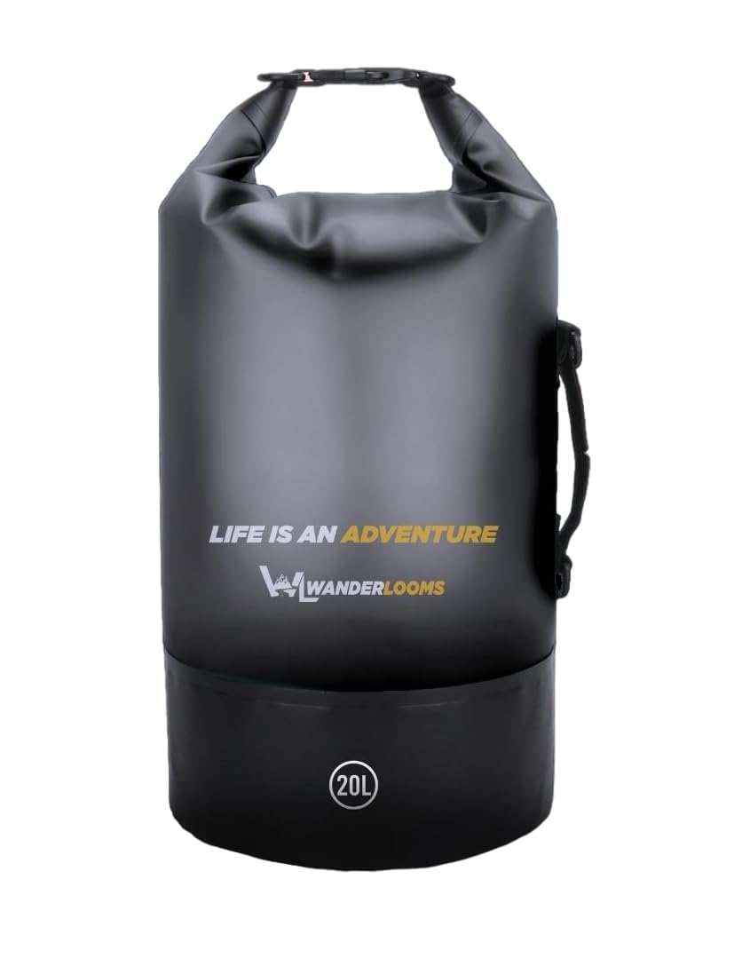 WANDERLOOMS Water Proof Dry Bag for Travelling Swimming Camping Hiking Boating Rafting Motorcycle Backpack for Outdoor Gym Sports Tail Bag Duffle Bag (B0CM3HXT1S) Amazon Price History, Amazon Price Tracker