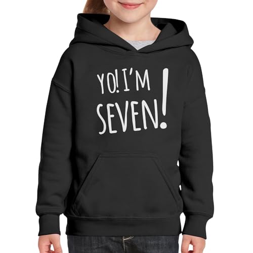 Sweat à capuche premium enfant Yo I'm Seven textile haut de gamme - 3