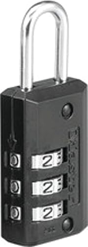 Miniatura 7 de Master Lock 646D Set Your Own - Cerradura de combinación para equipaje, 1316 pulgadas de ancho con grillete largo de 1116 pulgadas, color negro