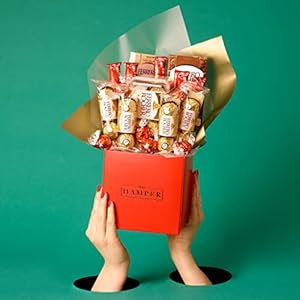 Ferrero Rocher & Lindt Luxe Chocolade Boeket Hamper Rood/Normaal