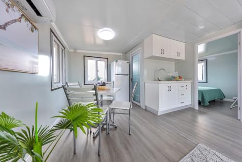 Portable Expandable Prefabricated House - 20ft Foldable Mobile Container Home with 1 Bedroom, Modern Kitchen & Bathroom - Customizable Mobile House - Port to Port only - Image 3