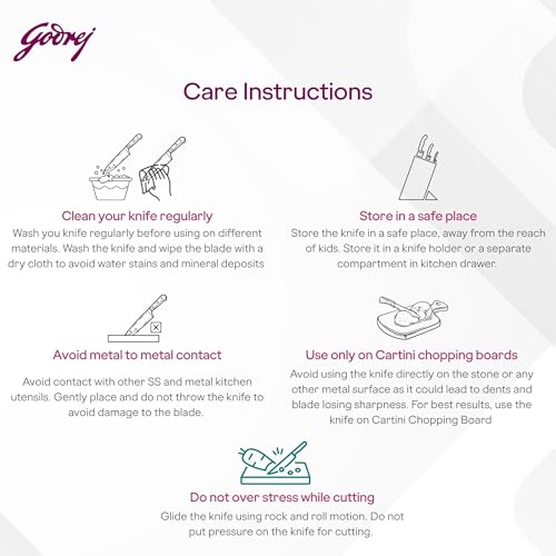 Image of Godrej Locks Cartini | Cleaver Knife (Black) | Chopping and Splitting Bones Efficiently | Chaku for Home, Kitchen and Professional Chef Use | SS Hollow Ground Blade | Ergonomic Handle|Stainless Steel