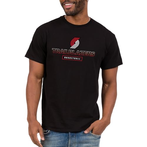 Camiseta NBA Junk Food para adulto en color negro talla L manga corta