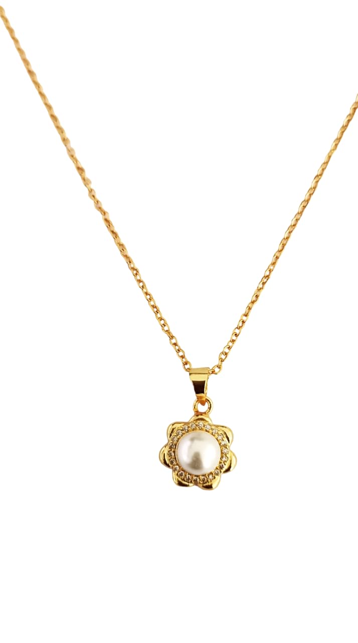 VNB Gold Necklace with Pearl Pendant, 50 cm Chain Length (B0DDQBFJQG) Amazon Price History, Amazon Price Tracker
