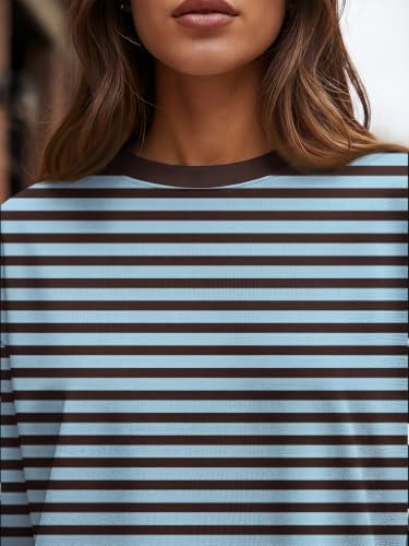 Image of Trendy Queen Womens Oversized Long Sleeve Shirts Fall Tops 2026 Basic Tees