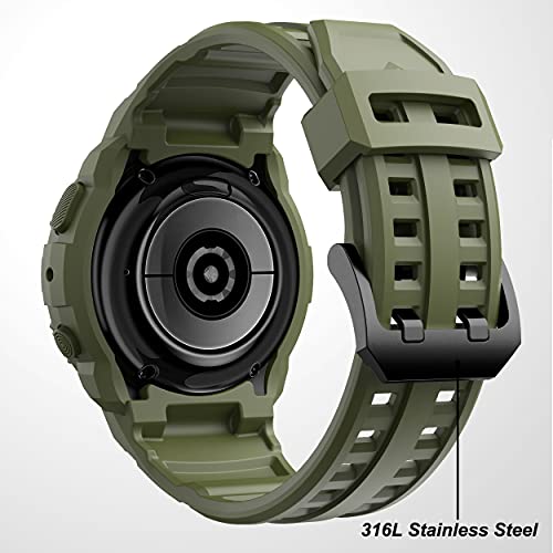 T-ENGINE Band Compatible with Galaxy Active 2 Watch Band 40mm, Rugged Protective Case with Band Easy Install for 40mm