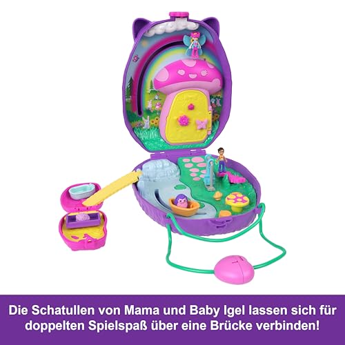 Polly Pocket Igel-Mama und Baby 2-in-1 Tragbares Set – Ansicht 3
