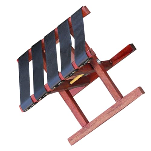 Toddmomy Plegable Portátil de Madera Banco para Jardín y Camping Asiento Resistente y Ligero para Exterior con Estructura Reforzada