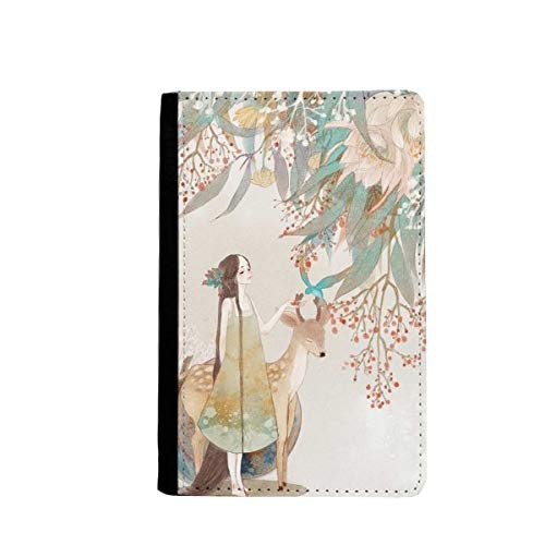 Étui portefeuille pour cartes motif cerf chinois idéal en déplacement