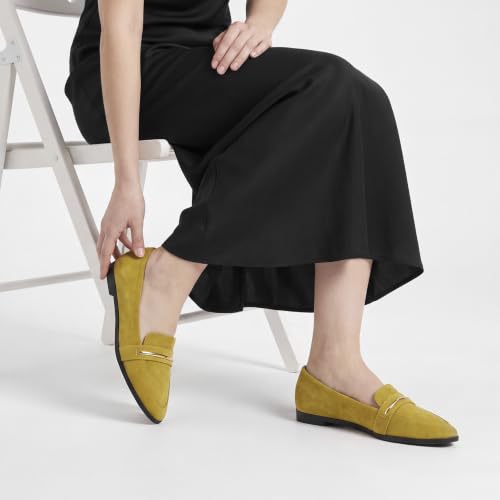 Image of Pointy Toe Penny Loafers for Women Dress Office Work Flats Shoes