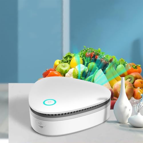 Odor Remover Machine for Smoke Smell, Mini Odor Remover Air Purifier, Wireless Lightweight Odor Air Eliminator Freshener for Toilets, Bed Room, Bathrooms, Closets, Pet Room, Car, Shoe Cabinet (White)