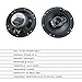 SVSBJMK 1Pair 6inch (2X 400W) 800W Car Stereo Speakers Coaxial Audio Car Speaker Quick Replacement Component Speaker Vehicle Door ﻿ ﻿