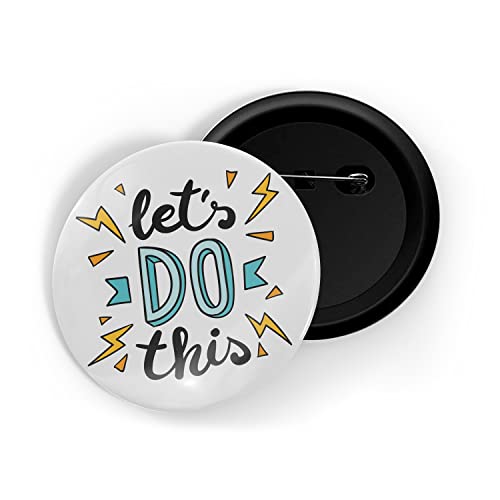 Image of dhcrafts Pin Badges Multicolor Positive Glossy Finish Design Pack of 1 (58mm)