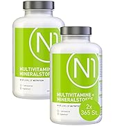 N1 Multivitamin Tabletten hochdosiert - Alle Vitamine + Mineralien - 2x365 Tabl. Jahresvorrat - v...