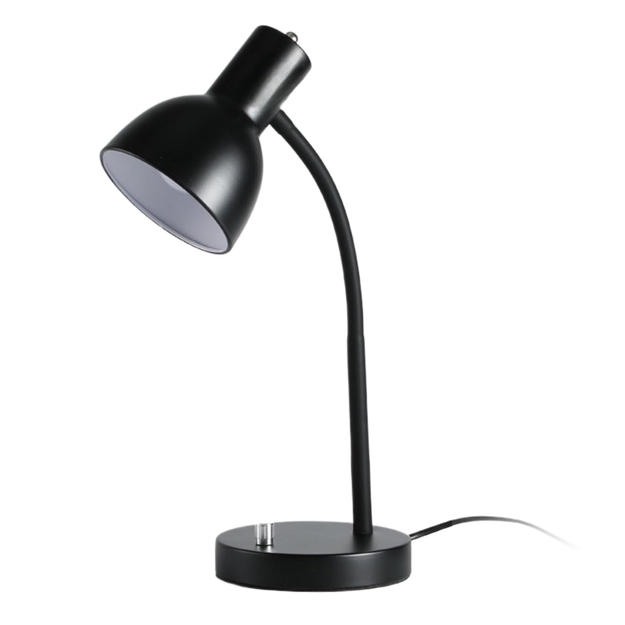 Lampy Biurkowe Pielęgnacji Regulowana Lampa Na Gęsiej Szyi Z Podstawą Kutego Żelaza I Obrotowym Przełącznikiem Lampa Nauki Oczu(Black)