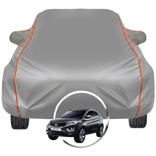 Image of Pivalo Car Cover for Tata Nexon - Fits All Model & Year | 100% Waterproof All-Weather UV & Paint Protection | Premium 3-Layer Fabric | Triple Stitched with Reflective Piping (Grey)