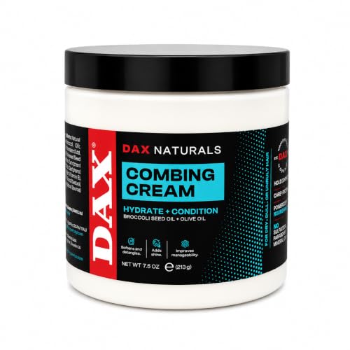 DAX Naturals Combing Cream Leave-In Conditioner for Curly Hair, 7.5 Oz
