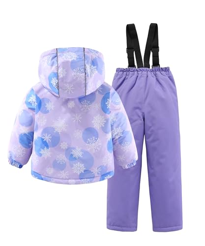 Image of Hiheart Boys Girls Winter Ski Jacket & Pants Set 2-Piece Snowsuit