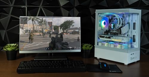 ViprTech Stryker 3.0 Liquid-Cooled PC - AMD Ryzen 7 (4.1GHz Turbo), RTX 3060 12GB, 32GB DDR4 3200, 1TB NVMe SSD, 700W PSU, WiFi BT, Win 11 Pro, RGB, Gaming Desktop Computer Prebuilt, White - Image 3