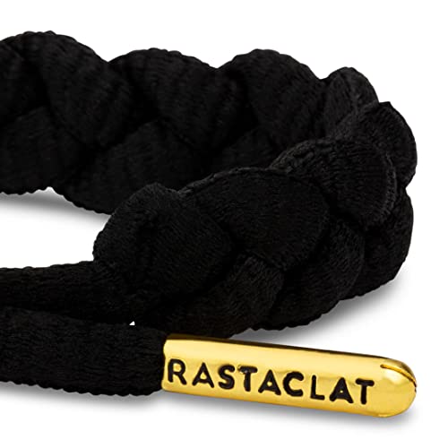 Rastaclat Pulseira de cadarço preto ônix II, Preto