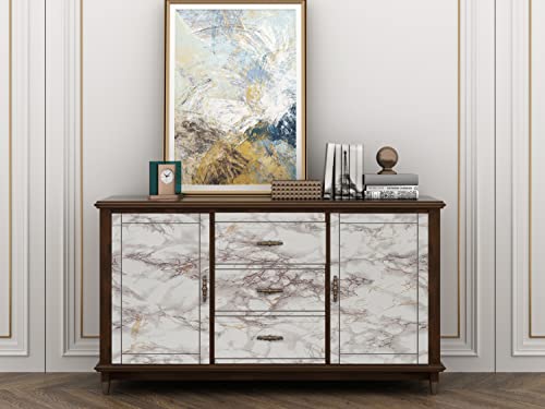Voleaar White Marble Contact Paper 15.7 X 78.7 Inches Peel And Stick Wallpaper Vinyl Film Self Adhesive Removable Waterproof Wall Paper For Countertop Cabinet Backsplash Shelf Liner Kitchen #TOP1