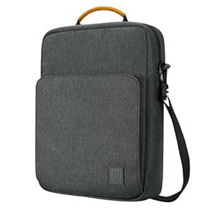 Dadanism 9-11" Tablet Tasche mit Schultergurt & Griff für iPad Pro 11" M5/M4, iPad Air 11" M4/M3, iPad (A16) 11", iPad 10. Gen/Air 5 10, 9", iPad 9/8/7. Gen 10, 2", Galaxy Tab A11+/A9+ 11", Space Grau