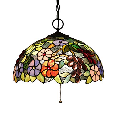 Lustre en verre de style antique avec finitions métalliques haut de gamme à 3 lumières E27