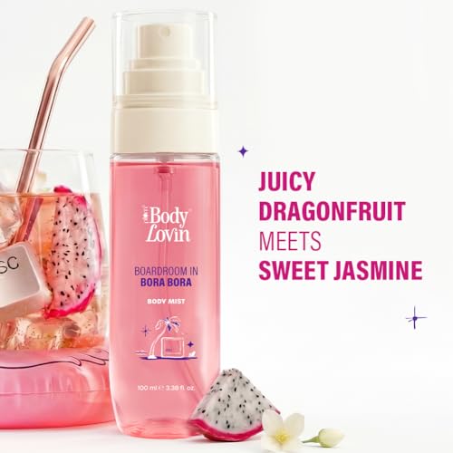 Image of Plum BodyLovin' Boardroom In Bora Bora Body Mist | Juicy Dragonfruit Meets Sweet Jasmine | Long-Lasting | Sweet Tropical Fragrance | With Notes Of Dragonfruit, Jasmine & Caramel | 100 ml
