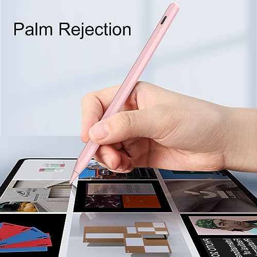 Image of DIGIROOT iPad Pencil NO.1 Sales in US&EU,13 Mins Fast Charge Stylus Pen for iPad with Palm Rejection for 2018-2025 iPad Air 3 /4 /5 /M2 /M3, iPad mini 5 /6, iPad 6 /7 /8 /9 /10 /11, iPad Pro 11 inch,12.9 inch&M4, Pink