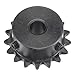 uxcell 17 Tooth Roller Sprocket B Type, 25 Chain, Single Strand 1/4