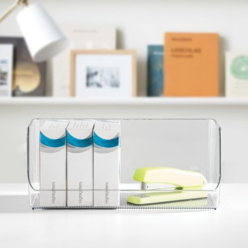 Rangement de cuisine transparent iDesign bac ouvert empilable garde-manger - 7