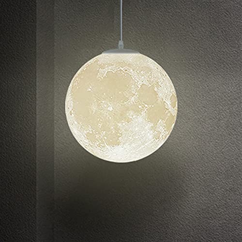 Lampe suspendue imprimée en 3D lune pour restaurant et bar