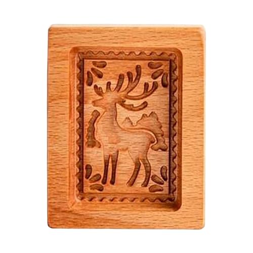 Stampi decorativi natalizi fai da te in legno per biscotti, kit di goffratura per forme intagliate 3D, stampi artigianali per Natale, Ringraziamento, Halloween, Pasqua e tutti i giorni, regali per