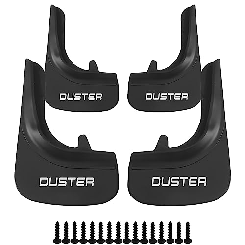 Cross Auto Accessories-Kit Paraspruzzi Compatibili Con Dacıa Duster 2018-2023 Anteriori e Posteriori, Parafanghi in Gomma Protettivi Schizzi Pneumatici Passaruota 4 PCS
