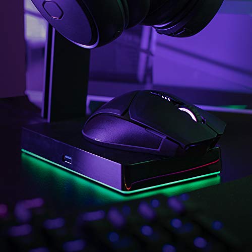 Cooler Master Mm831 Gaming Mouse With 32000 Dpi Adjustable Via Software, 2.4Ghz And Bluetooth Wireless, Pbt Buttons, And Qi Charging Support #TOP7