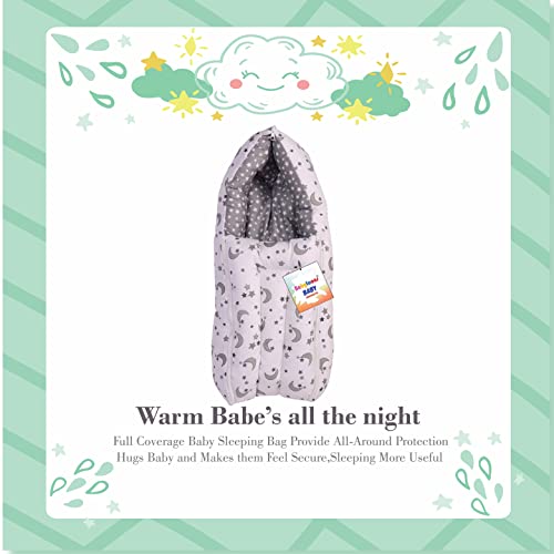 Babytoons-Baby-Sleeping-Bag-New-Born-Carry-Nest-0-6-Months-Grey