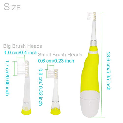 image for SEAGO Lovely Baby Electric Sonic Toothbrush, with Led Light, 30s Remin