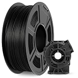 JAYO PLA Carbon Fiber Filament 1.75mm Schwarz 1.1KG, PLA CF gefüllt mit 15% Carbon Fiber, Maßgenauigkeit +/- 0.02mm, 3D Drucker Filament, Fit Most FDM Printer, PLA-CF Black