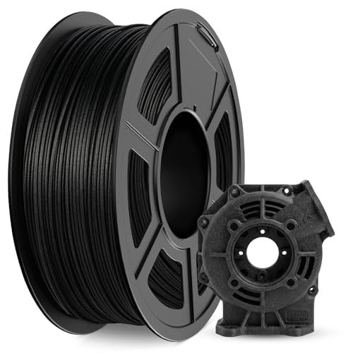 JAYO PLA Carbon Fiber Filament 1.75mm Schwarz 1.1KG PLA CF gefüllt mit 15% Carbon Fiber Maßgenauigkeit +/- 0.02mm 3D Drucker Filament Fit Most FDM Printer PLA-CF Black