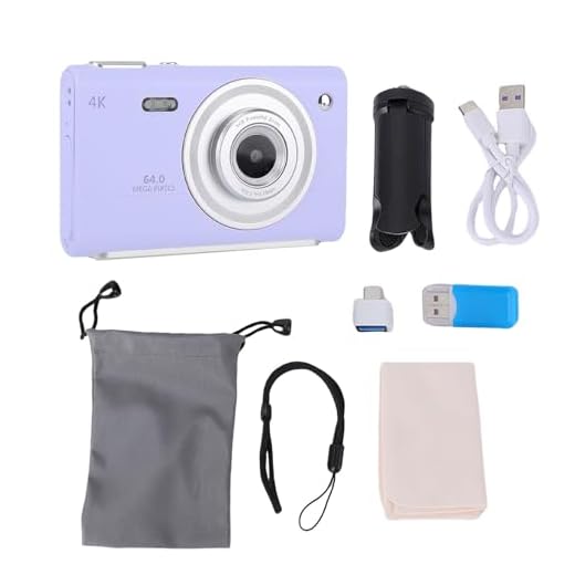 64MP 4K Compact Digital Camera with Zoom