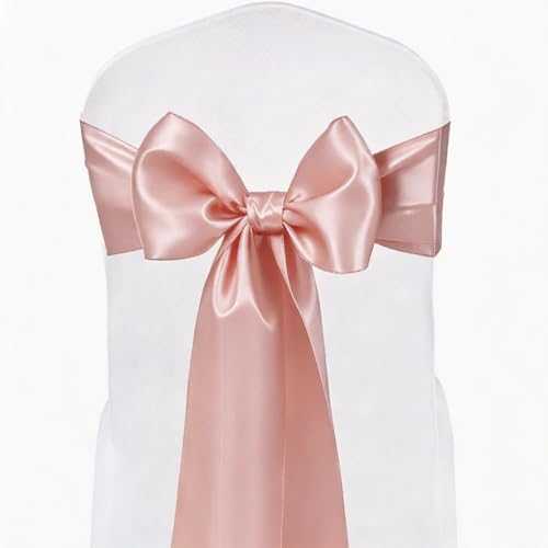 Wedding Satin Table Runners 10 Pack Universal Polyester Table Runner for Party Birthday Anniversary Retirement Engagement Banquets Graduation Bridal Shower Outdoor Events Decor (Blush Pink, 10 pcs) by JKDMJF - Used condition - Image 6
