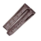 Generico Compatibile con cinturino for orologio OMEGA DE VILLE X2 7711.30 in pelle di alligatore Omega X2423.13.37.50(Red Black,21mm)