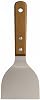 MallArt® Stainless Steel Spatula with Wooden Handle – 24cm Prone Multi-Purpose Kitchen Spatula | Professional Metal Spatula for Grilling, Burger, Vegetable, Cleaning
