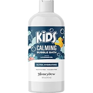 Lavender Bubble Bath for Kids with Aloe – Sudsy Bubble Bath with Aromatherapy Essential Oils for Relaxing and Lavender Oil Baby Bath Wash – Kids Bath Enriched with Nourishing Aloe Vera and Vitamin E