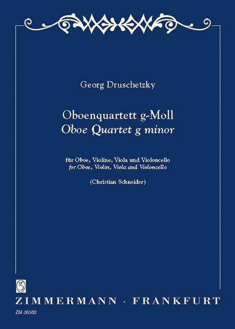 Quatuor en sol mineur: oboe, violin, viola and cello. Partition et parties.      Sheet music – January 1, 2006