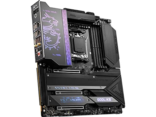 MSI MEG X670E GODLIKE �Q�[�~���O�}�U�[�{�[�h (AMD Ryzen 9000/8000/7000�V���[�Y�v���Z�b�T�AAM5�ADDR5�APCIe 5.0�ASATA 6Gb/s�AM.2�AUSB 3.2 Gen 2�AWi-Fi 6E�AHDM