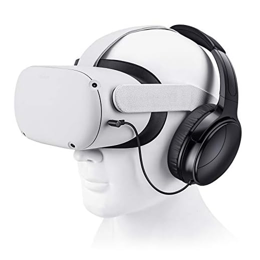 SARLAR VR Gaming Headphones for Oculus Quest 2 Headset Increase VR Immersion, Custom Length Cable, Optimized Gaming Audio Driver, Memory Protein Ear Pads Noise Isolating and Other Accessories