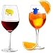 24 Marqueurs De Verre à Vin En Silicone - Identificateurs Réutilisables Pour Fêtes